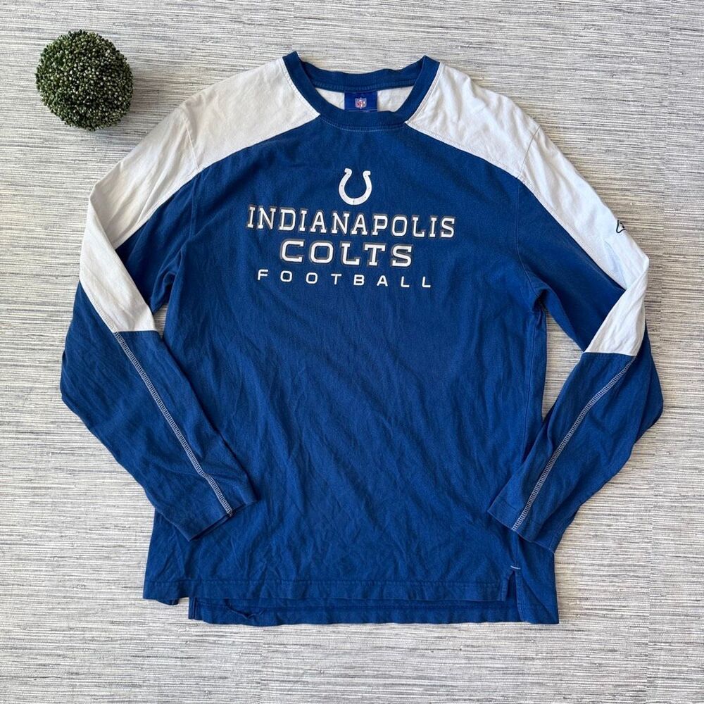 Vintage Reebok NFL Indianapolis Colts Long Sleeve Shirt Medium K